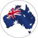 AUSTRALIAN - 7.5" PREMIUM Round ICING Cake Topper AUZZIE D1 - Buy Online on GoSupps.com