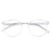 Fuqinqingoz retro anti-eye glasses Reading glasses trendy computer reader blue light-blocking round flat light mirror (color: pink size: +100) +100 pink