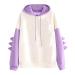 Daoucixia Hoodies for Teen Girls,Women's Funny Sweatshirt Long Sleeve Tops Cute Cartoon Hoodies Teens Girls Casual Pullover Purple Small