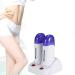Roll on wax device wax warmer with the base for depilation of legs and body for hair removal at home (double wax heating)
