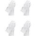 Accessotech 4 Pairs Cotton Gloves White Mens Women Dermatological Moisturising Eczema Cream - Buy Online on GoSupps.com
