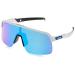Oakley Men's Oo9463 Sutro Lite Rectangular Sunglasses Matte White/Prizm Sapphire 39 Millimeters