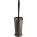 mDesign Hyde Collection Toilet Bowl Brush and Holder - Modern Bronze Bathroom Scrubber for Deep Cleaning - Space Saving Design - Buy Online on GoSupps.com