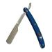 CS-101 Blue Stainless Steel Professional Barber Straight Edge Razor | 15 Astra Blades Included - Premium Quality & International Shipping - Buy Online on GoSupps.com