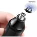 Professional Sugar Nose & Ear Hair Trimmer - Painless Electric Remover with Dual Edge Blades Waterproof Stainless Steel 2 Replaceable Blades & Cleaning Brush - Battery Operated - Buy Online on GoSupps.com