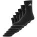 Buy adidas Unisex Cushioned Sportswear Crew Socks - 6 Pairs (19-21) | Black-White | International Shipping - Buy Online on GoSupps.com