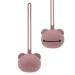 Schnullerbox |Schnuller storage box |Pacifier storage |Bear |Case |Silicone |Pacifier Holder |Baby |Pacifier chain |Free shipping (pink)