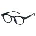 Anti Eye Strain Computer Readers Anti Blue Light Reading Glasses Round Flat Light Mirror Presbyopic Glasses +0.00 Black