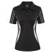 JACK SMITH Womens Golf Polo Shirts Short Sleeve Dry Fit Tennis Shirts with Zipper Activewear Polos S-XXL Black Medium