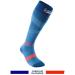 Thuasne Sport UP ACTIV Running Compression Socks - Degressive Ankle to Calf 39/42 L Blue/Coral - International Shipping Available - Buy Online on GoSupps.com