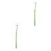 INOOMP 2 Pcs Pet Single Head Toothbrush Cat Toothbrush Cat Toothpaste Cleaning Kits Puppy Manual Fine Fiber 1 count (Pack of 1) Random Colorx2pcs