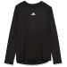 adidas Boys' Moisture Wicking Compression T-Shirt Techfit Athletic Long Sleeve Tee Large Black/Chest Logo