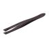 Solingen Tweezers 514 Side for Eyebrow Shaping and Facial Hair Removal | Slanted Tip | Professional Stainless Steel | Best Shaped for Eyebrows Extensions Chin Cheek Face| Made in Germany (Black)