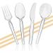50 Count Heavyweight Disposable Clear Soup Spoons - Ideal for Home, Office, Parties, and Events - Durable Plastic Cutlery for Convenient Use - 1 Bag, 1 Pack (50 Spoons) - Buy Online on GoSupps.com