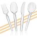 50 Count Heavyweight Disposable Clear Plastic Forks - Ideal for Home, Office, School, Parties, and More - 1 Bag, 1 Pack (50 Forks) - Buy Online on GoSupps.com