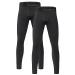 Roadbox 1 or 2 Pack Boys Compression Pants Youth Quick Dry Spandex Tights Leggings for Running Football Basketball Black+black Large