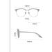 Buy Cute Blue Light Blocking Readers - Stylish Anti-Glare Eyeglasses for Men & Women | +200 Black-Silver - Buy Online on GoSupps.com