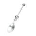 Funny Cake Bread Forks Bead Stringing Round Spoon Stainless Steel Dessert Forks Multi-Functional Kitchen Tool Fruit Fork Stainless Steel Dessert Spoon 2