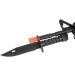 Lancer Tactical M9 Santoprene Rubber Blade Bayonet Disarm Trainer Knife with Sheath (Black) - Buy Online on GoSupps.com