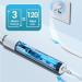 Phylian Pro Electric Toothbrush - Rechargeable Sonic Toothbrush with 8 Heads 5 Modes & 2-Minute Timer - Light Blue - Buy Online on GoSupps.com