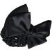 Women Hair Clip Hair Bun Cover Barrettes Net Snood Hairnet LaceBow-Knot Decor Hair Clip Hairnet (Black) - Buy Online on GoSupps.com