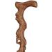 Canes Crutches Wood Cane-35 Natural Wood Walking Stick - Handcrafted Wooden Offset Cane for Men or Women Handmade Smooth Sailing