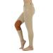 beroy Horse Riding -Pants Women Equestrian-Breeches - Ladies Training Horseback Riding Tights Full Seat Silicone Pockets 01khaki Small