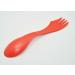 40pcs Plastic Spork Set | 7-inch Long Spoon Fork Knife Combo | Multiple Use Red Sporks - Buy Online on GoSupps.com