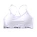 3 Pack Girls Cotton Bra Solid Color Racerback Letter Print Sport Training Bra Underwear Comfort Crop Tops A One Size