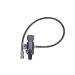 Non regulated 7/8-14UNF paintball fill station paintball pcp air gun charging valve dual gauge up to 4500psi with 20" high pressure hose