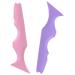 Healeved 2pcs Silicone Beauty Ruler Mold Makeup Mascara Tools Eyeliner Micro Makeup Supply Face Eyelash Tool