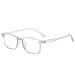 Iynwbjts finished myopia tr90 non -deformable myopie groove blue film myopies mirror 806 flat mirror for women 1.00 transparent gray frame c2