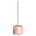 siyewio Compact Toilet Bowl Cleaning Brush Set Pink & Green Plastic Toilet Bowl Brush and Holder for Bathroom Deep Cleaning