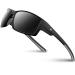 RIVBOS Polarized Sports Sunglasses Driving shades For Men TR90 Unbreakable Frame RBS861 Rbs861- Full Black Large