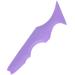CALLARON Silicone Beauty Ruler Brow Shape Tape Eyelash Aid Tool Girl Supplies Eyeliner High Capacity Travel Violet