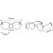 Shop Parwana Fashionable Cateye Reading Glasses for Women | Anti-Blue Light Clear View Comfort | C2 Color +100 Size - Buy Online on GoSupps.com