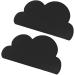 2 Pack Cloud Shape Silicone Placemat for Kids - Black Heat Insulation Feeding Plate Placemat - Buy Online on GoSupps.com
