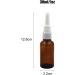 3PCS Empty Nasal Spray Bottles - Amber Glass, Refillable Pump Sprayers for Colloidal Silver & Saline - 30ML/1OZ - Buy Online on GoSupps.com