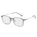 Small Clear Vision Computer Readers Blue Light Blocking Eyeglasses Reading Glasses TR Frame Flat Light Mirror 2.00 C5