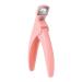 zalati False Nail Clippers Acrylic Gel Nail Tips Cutter Triple Cut Catcher Trimmer for Manicure Tool Art Salon Home - Pink
