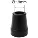 Pack of 4 - 19mm 3/4 Black Rubber Ferrules for Walking Sticks and Canes by Lifeswonderful - Buy Online on GoSupps.com