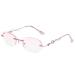 Eyglajdd metal reading glasses for women reading aid 1 pack glasses purple 1.5 x