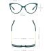 Parwana Cat-Eye Blue Light Blocking Reading Glasses - Oversized Flat Mirror Design (+0.00 Black) | Protect Your Eyes from Digital Strain - Buy Online on GoSupps.com
