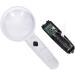 Magnifiers Handheld 5/12Times Handheld Magnifying Glass with 2 Led Lights for Reading Inspection Explodetector Magnifier Comfortable Anniversary - Buy Online on GoSupps.com