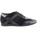 Very Fine Men's Latin Salsa Ballroom Dance Shoes SERO106BBX - Black Leather & Suede, Flat Heel, Suede Sole, Size 7.5 - Buy Online on GoSupps.com