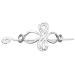 Lurrose Silver Celtic Knot Hair Stick Vintage Metal Hair Slide Hair Accessories for Women