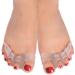 Gel Toe Separators for Men & Women - Bunion Pain Relief | Hammer Toe Straighteners | Plantar Fasciitis Silicon Spreaders - Ideal for Yoga & Sports - Buy Online on GoSupps.com