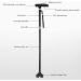 SilteD Adjustable Crutches Collapsible Elderly Adjustment Crutches Retractable Small Four-Corner Cane with Lights Parent's Gift - Buy Online on GoSupps.com
