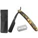 Jeevo Professional razor for men - razor with a cutter blade especially razors for shaving hair or beard with blades (amber) amber colors