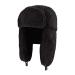 Adults Winter Cozy Plush Ushanka Russian Hat Windproof Full Hood Earflap Hat Warm Cold Proof Ski Hunting Cycling Trapper Hats Black
